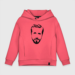 Толстовка оверсайз детская Гослинг, цвет: коралловый