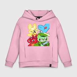 Детское худи оверсайз Four happy tree friends