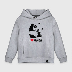 Детское худи оверсайз I love panda