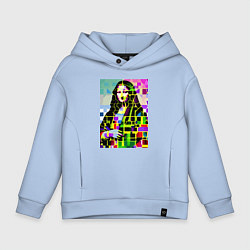 Детское худи оверсайз Mona Lisa - mosaic pop art