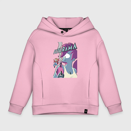 Детское худи оверсайз Лила и Фрай / Светло-розовый – фото 1