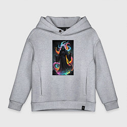 Толстовка оверсайз детская Сама смерть, цвет: меланж