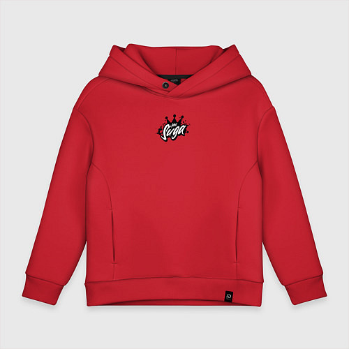 Детское худи оверсайз Suga k-stars / Красный – фото 1