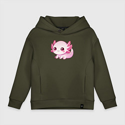 Детское худи оверсайз Милый аксолотль