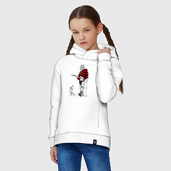 Толстовка оверсайз детская Курт Кобейн Нирвана свитер, цвет: белый — фото 2