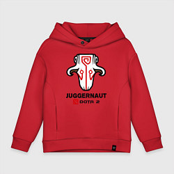 Толстовка оверсайз детская Juggernaut Dota 2, цвет: красный