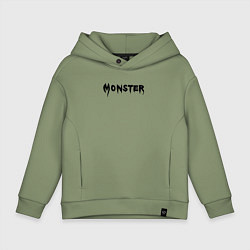 Детское худи оверсайз Monster black