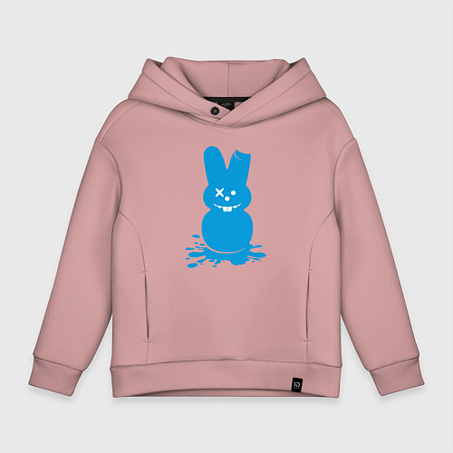 Детское худи оверсайз Blue bunny / Пыльно-розовый – фото 1