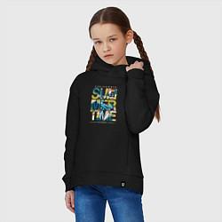 Толстовка оверсайз детская California summertime, цвет: черный — фото 2