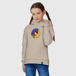 Толстовка оверсайз детская Волшебный сон, цвет: миндальный — фото 2