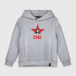 Толстовка оверсайз детская Che Guevara star, цвет: меланж
