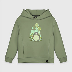 Детское худи оверсайз Green Totoro