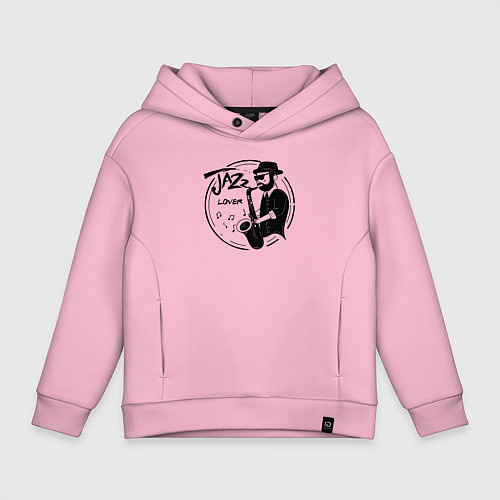 Детское худи оверсайз Jazz lover / Светло-розовый – фото 1