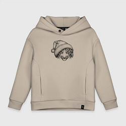 Детское худи оверсайз Новогодний тигренок