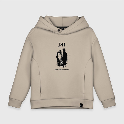 Детское худи оверсайз Depeche Mode - some great reward box / Миндальный – фото 1