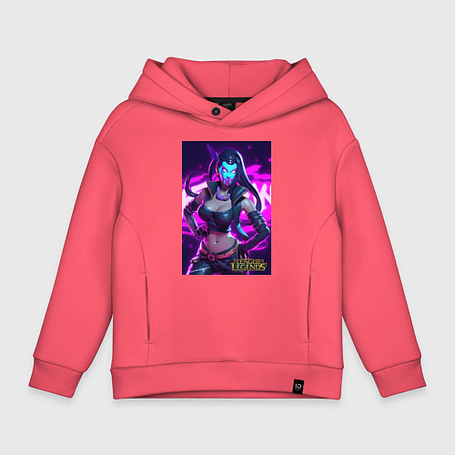 Детское худи оверсайз League of Legends Akali Kda / Коралловый – фото 1