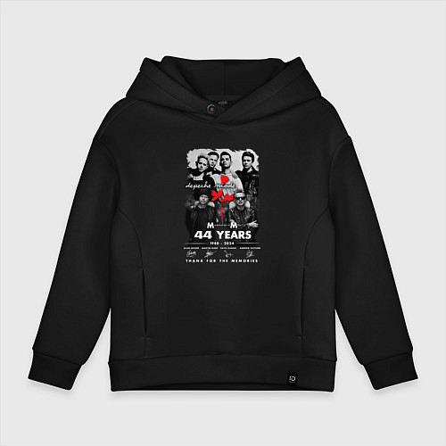 Детское худи оверсайз Depeche Mode - Collage mode / Черный – фото 1