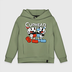 Детское худи оверсайз Cuphead and Mugman