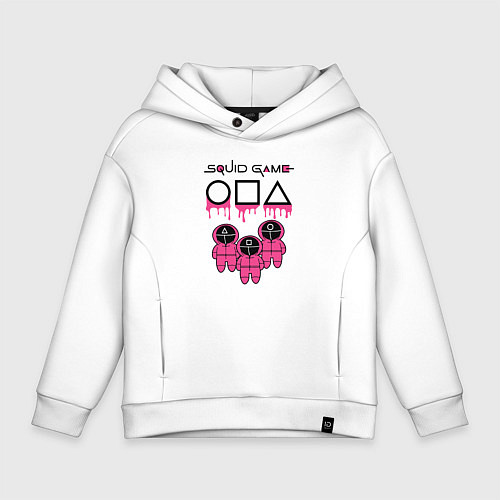 Детское худи оверсайз Squid game / Белый – фото 1