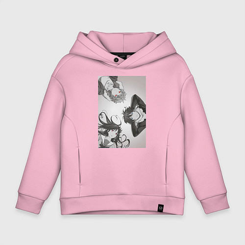 Детское худи оверсайз Бездомный бог Хиёри Ики / Светло-розовый – фото 1