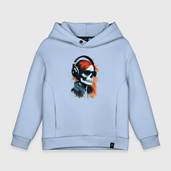 Детское худи оверсайз Grunge redhead girl skull