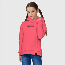 Толстовка оверсайз детская Limited edition, цвет: коралловый — фото 2