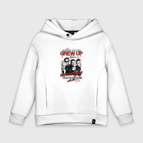 Детское худи оверсайз Depeche Mode - Grew up / Белый – фото 1