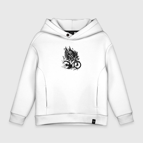 Детское худи оверсайз Велотату / Белый – фото 1