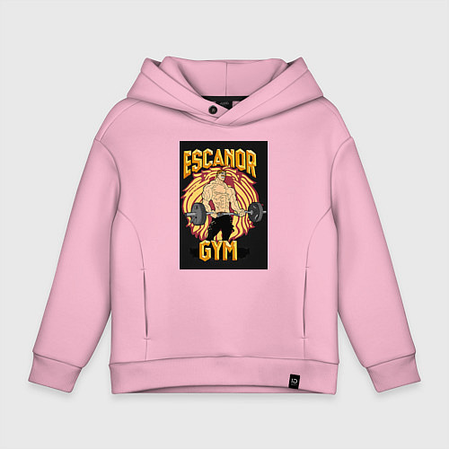 Детское худи оверсайз Эсканор грех гордыни gym / Светло-розовый – фото 1