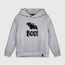 Детское худи оверсайз Черная летучая мышь: хэллоуин