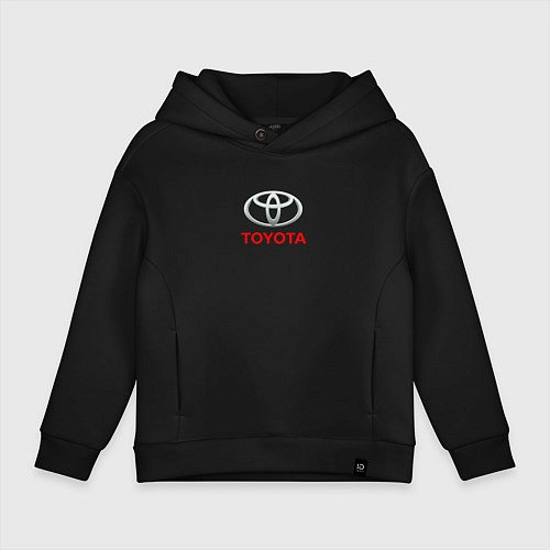 Детское худи оверсайз Toyota brend auto / Черный – фото 1
