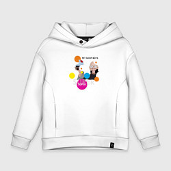 Толстовка оверсайз детская Pet Shop Boys - Super, цвет: белый