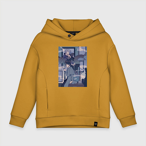 Детское худи оверсайз Патриотизм Джеймс Мориарти / Горчичный – фото 1