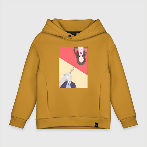 Детское худи оверсайз Очень приятно Томоэ / Горчичный – фото 1