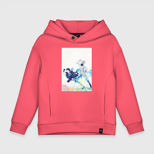 Детское худи оверсайз Ванитас Ной Архивист / Коралловый – фото 1