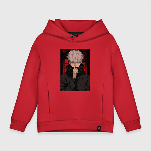 Детское худи оверсайз Магическая битва Тогэ Инумаки / Красный – фото 1