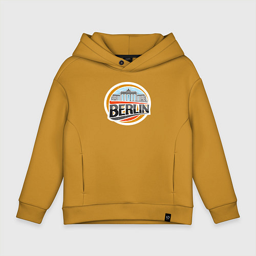 Детское худи оверсайз Berlin / Горчичный – фото 1