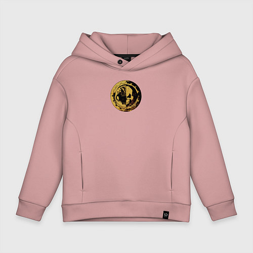 Детское худи оверсайз Механикус Warhammer / Пыльно-розовый – фото 1
