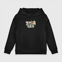 Толстовка оверсайз детская White Lies - Flowers, цвет: черный
