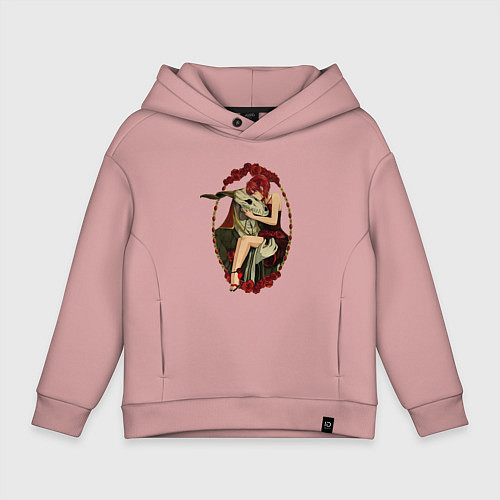 Детское худи оверсайз Невеста чародея Тисэ Хатори / Пыльно-розовый – фото 1