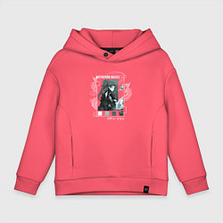 Толстовка оверсайз детская Jiyan - Wuthering Waves, цвет: коралловый