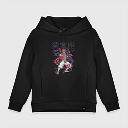 Детское худи оверсайз Клинок рассекающий демонов Акадза demon slayer