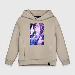 Толстовка оверсайз детская Монолог фармацевта Маомао сыщик, цвет: миндальный