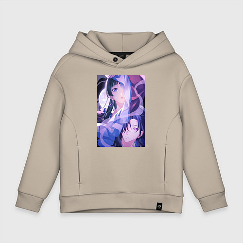 Детское худи оверсайз Монолог фармацевта Маомао сыщик / Миндальный – фото 1