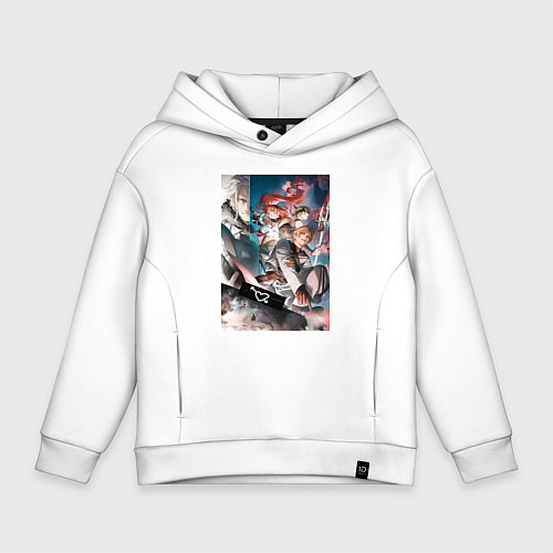 Детское худи оверсайз Реинкарнация безработного Эрис Бореас Грейрат Орст / Белый – фото 1
