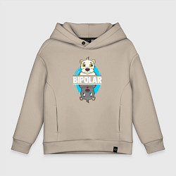 Детское худи оверсайз Биполярный медведь