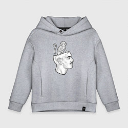 Детское худи оверсайз Мартышка в голове