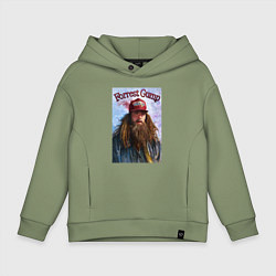 Толстовка оверсайз детская Форест Гамп - Том Хэнкс, цвет: авокадо