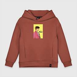 Толстовка оверсайз детская J-hope Butter, цвет: кирпичный