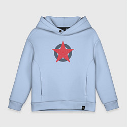 Детское худи оверсайз Red star symbol